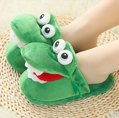 Snuggle Mouth Plush Slippers